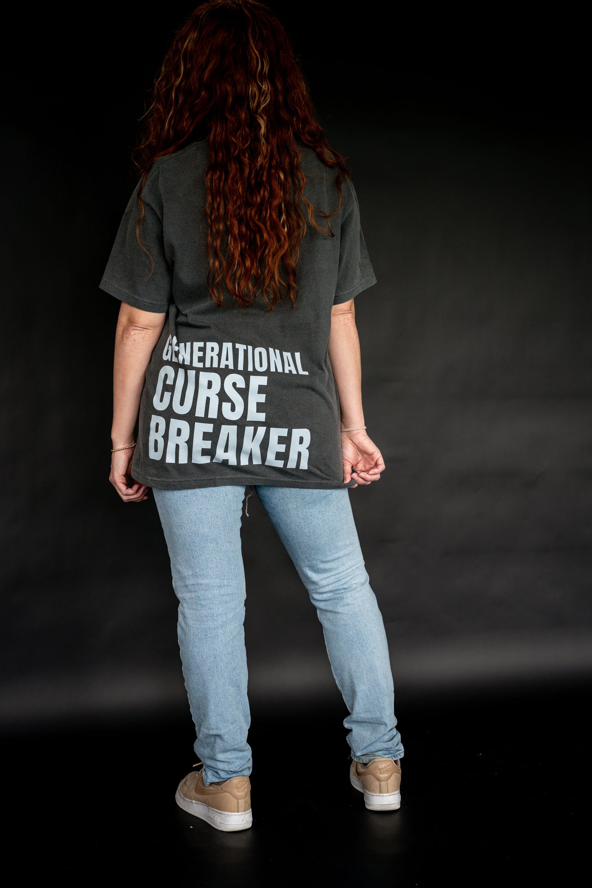 Generational Curse Breaker Bold Print T-Shirt