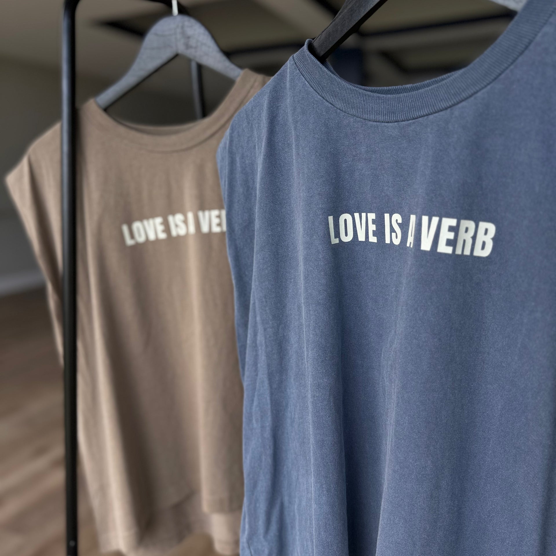 Love Is A Verb Muscle Tee